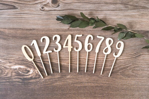 Cake Topper Zahlen Set